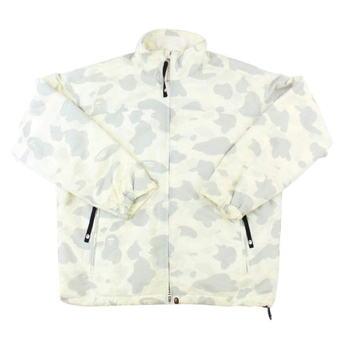 Veste de survêtement doublée en polaire Bape White Camo