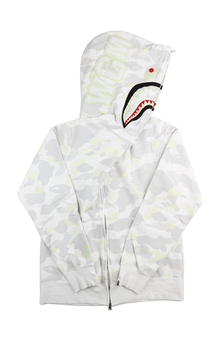 Bape White City Camo Shark