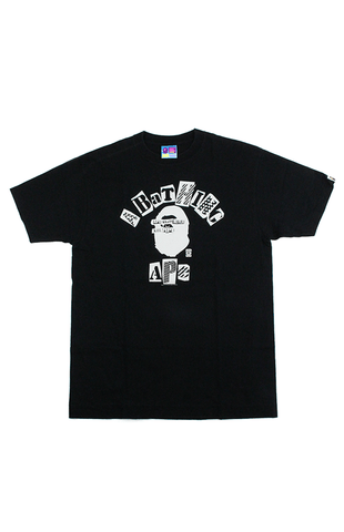 T-shirt noir avec logo Bape White Sex Pistols College