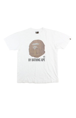 T-shirt Bape Wood Big Ape avec logo blanc