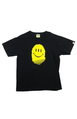 T-shirt Bape Yellow Evolution Smiley Face Ape Head Noir