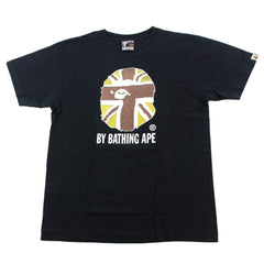 T-shirt Bape Union Jack Big Ape avec logo noir