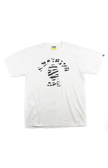 T-shirt Bape Zebra College avec logo blanc
