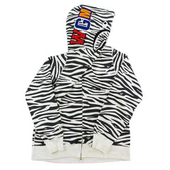 Sweat à capuche Bape Zebra Shark