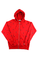 Bape pirate store Allover jacket Red