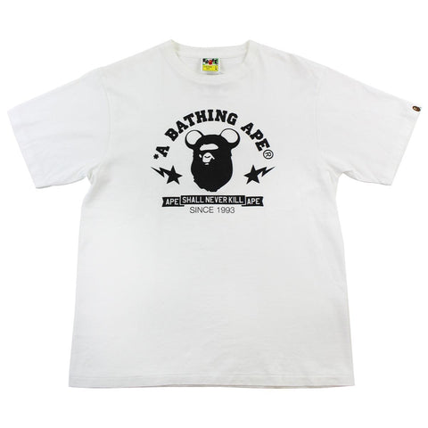 T-shirt Big Ape Bape x Be@rbrick blanc
