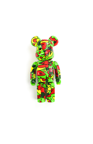 Bape x Bearbrick Green Psyche Camo 400 %