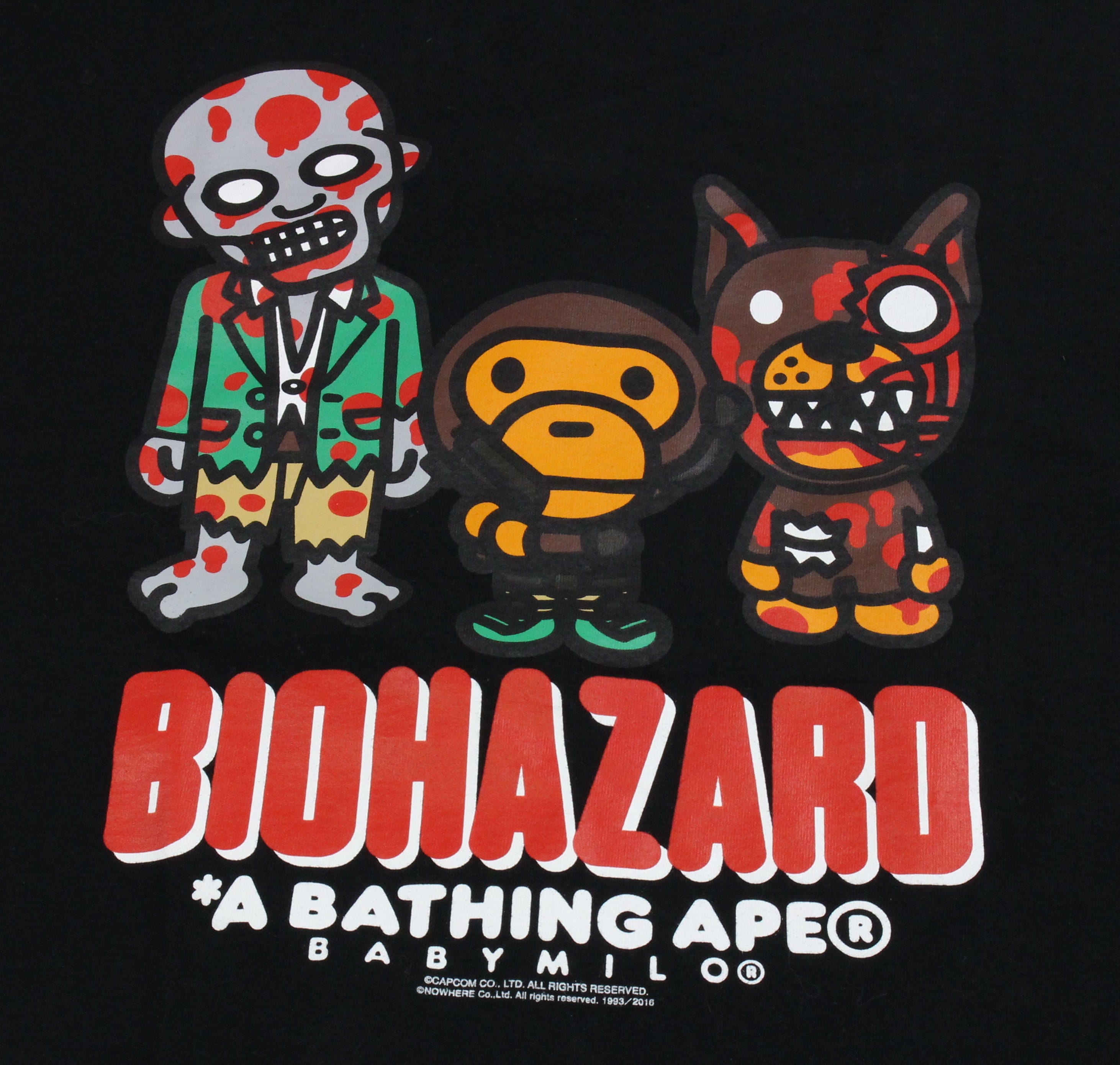 A BATHING APE - Zomibe Bape x Biohazard Zombie Tee Black – SARUGENERAL