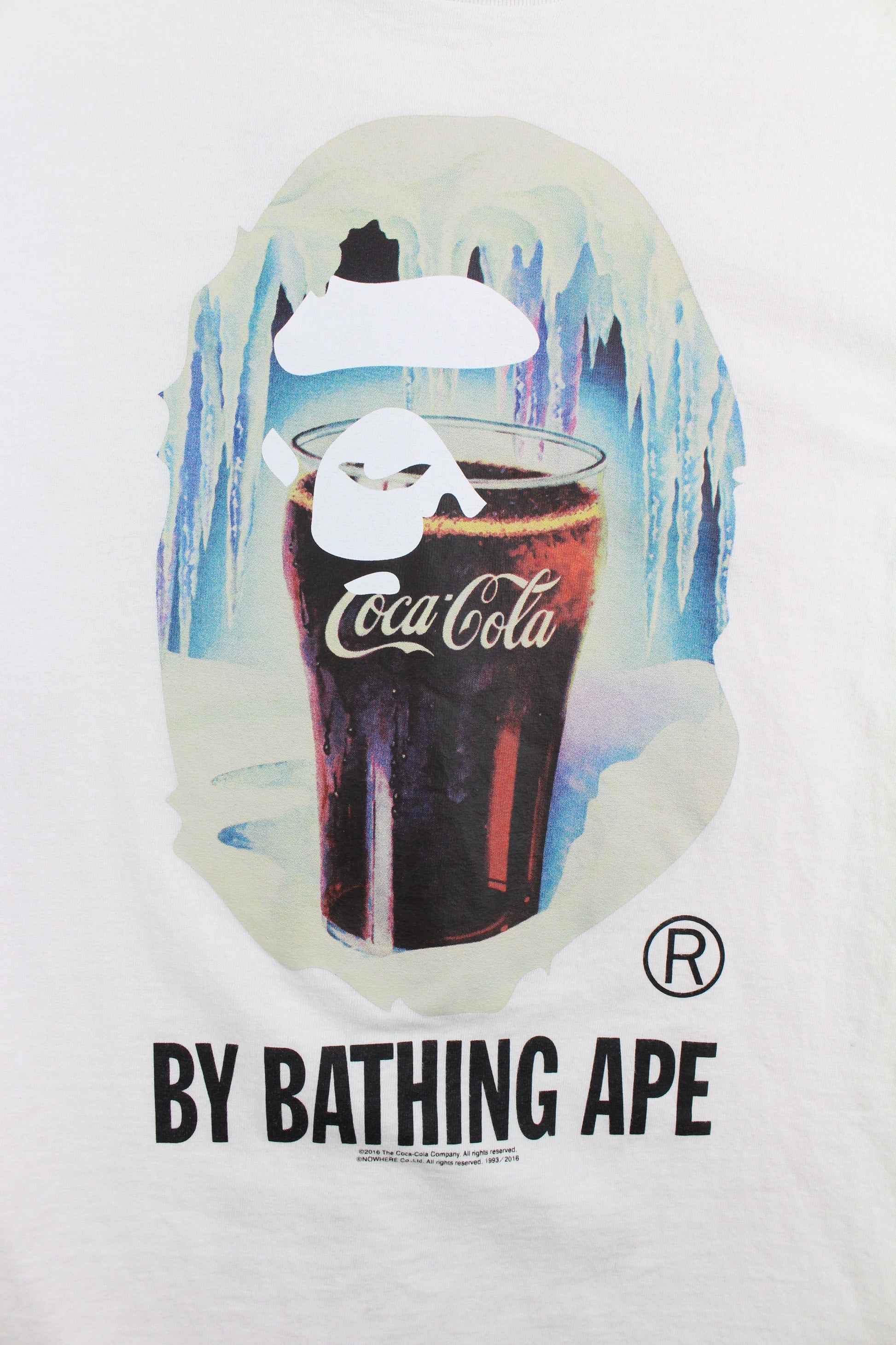 Bape x Coca Cola Big Ape Tee White - SaruGeneral