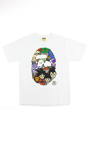 T-shirt Bape x DBZ Big Ape avec logo blanc