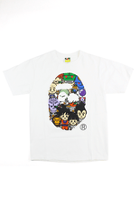 Bape x DBZ Big Ape Logo Tee White