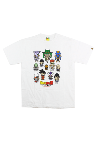 T-shirt blanc Bape x DBZ Characters