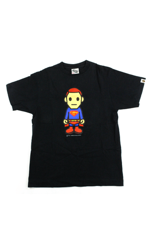 T-shirt Bape x DC Comics Superman noir
