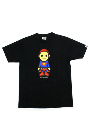 T-shirt Bape x DC Superman noir