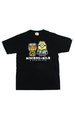 Bape x Milo Minion blue camo Tee Black
