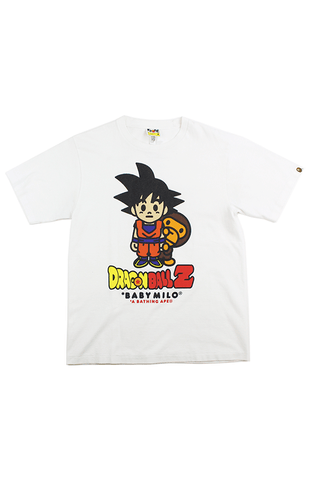T-shirt Bape x Dragon Ball Z Milo Goku blanc