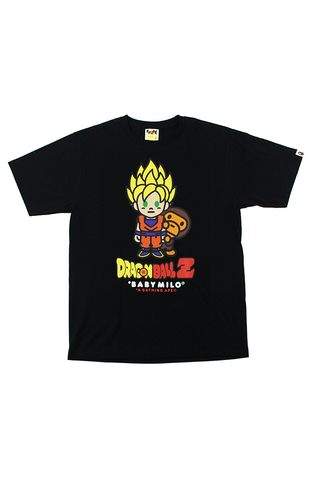 T-shirt Bape x Dragon Ball Z Super Saiyan Goku Milo noir