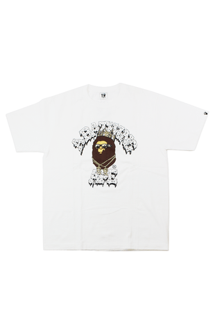 T-shirt Bape x Flatbush Zombies College avec logo blanc