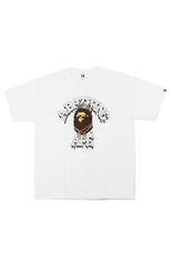 Bape x Flatbush Zombies College Logo Tee White