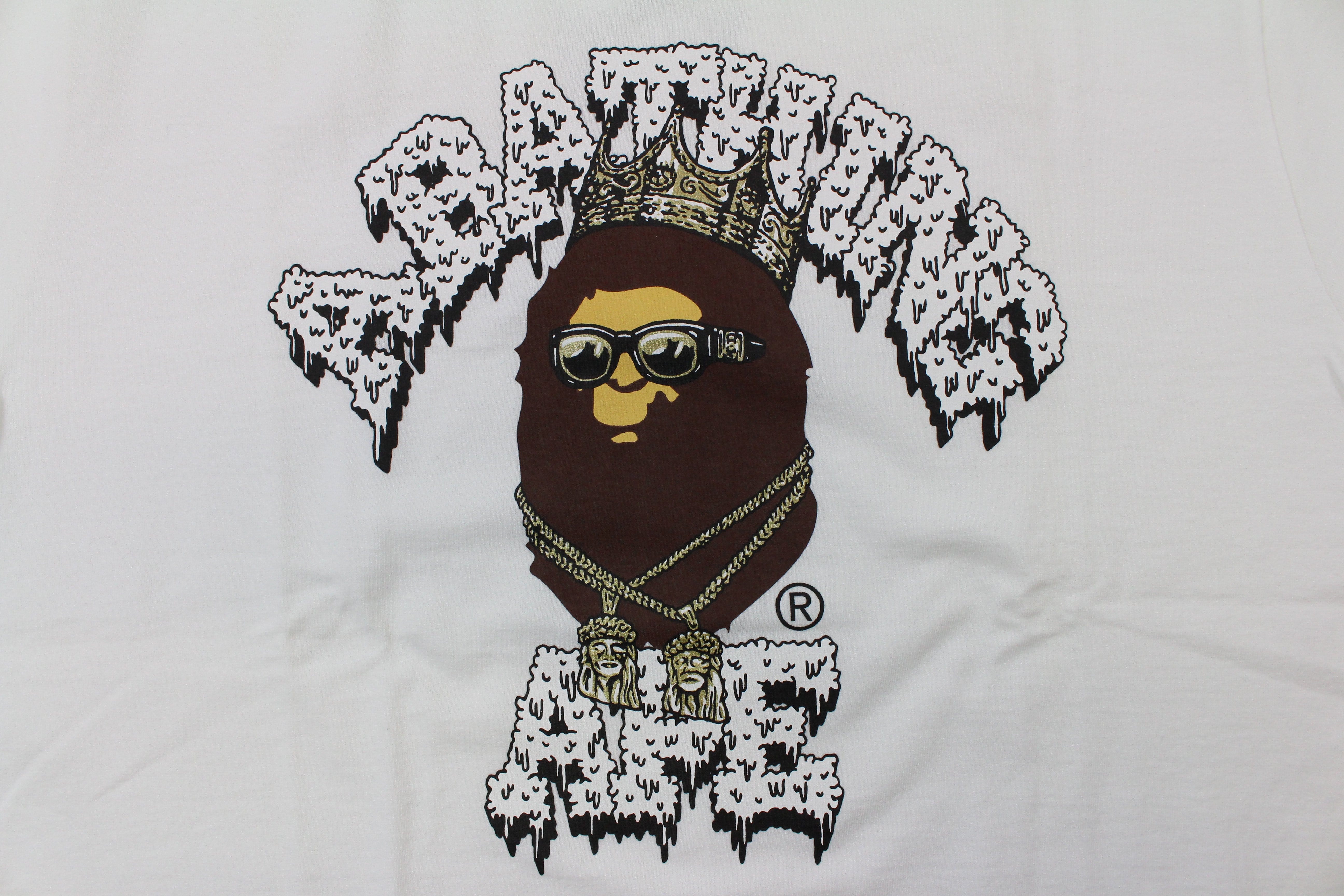Bape x Flatbush Zombies College Logo Tee White – SARUGENERAL
