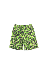 Bape x Kaws ABC Green Camo Shorts