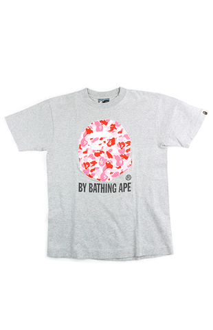 T-shirt Big Ape Bape x Kaws ABC Pink Camo gris