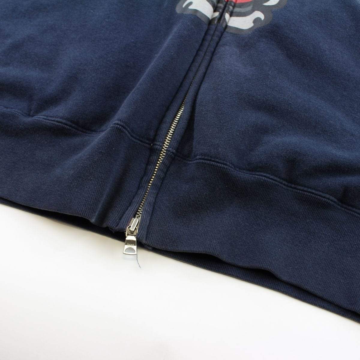 Bape x Kaws Baby Milo Full Zip Hoodie Navy - SaruGeneral