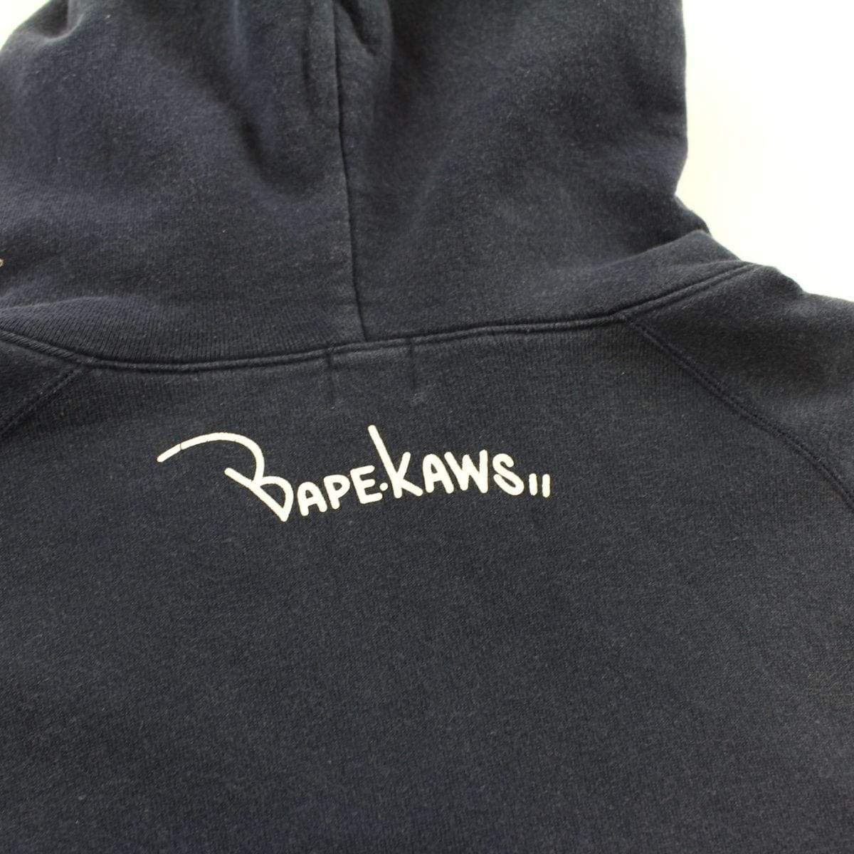 Bape x Kaws Baby Milo Full Zip Hoodie Navy - SaruGeneral