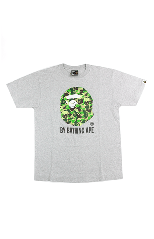 T-shirt camouflage vert Bape x Kaws Big Ape Logo Gris