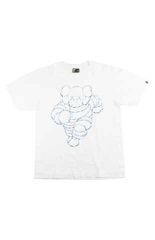 T-shirt Bape x Kaws Michelin Man blanc