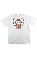 T-shirt Bape x Kaws Milo gris