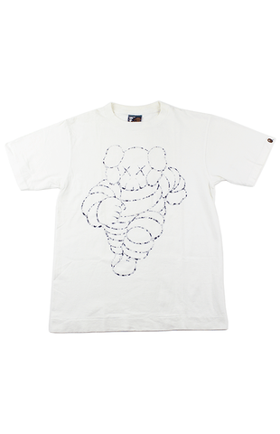 T-shirt Bape x Kaws Michelin Man blanc