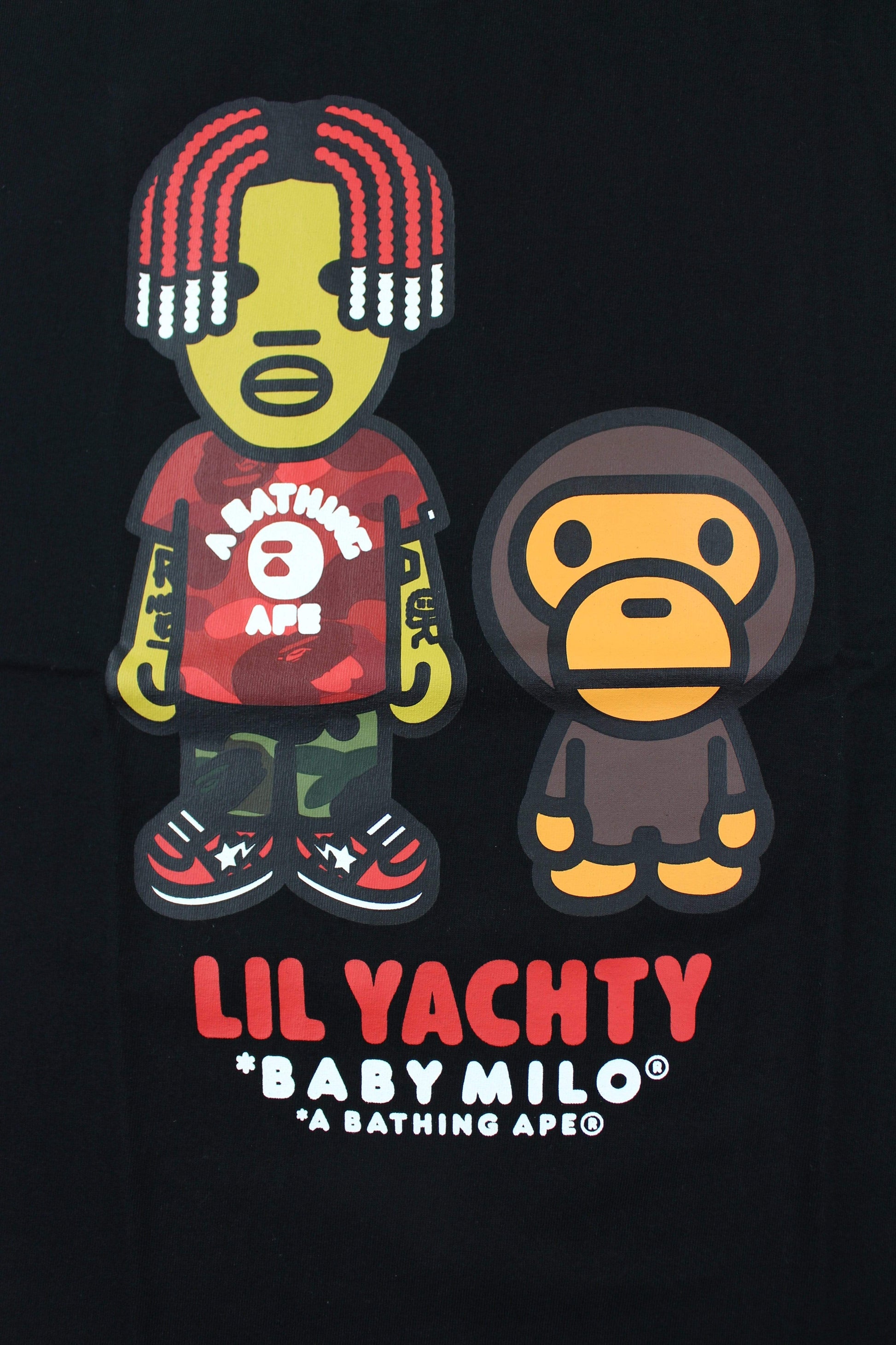 Bape x Lil Yachty Baby Milo Tee Black - SaruGeneral