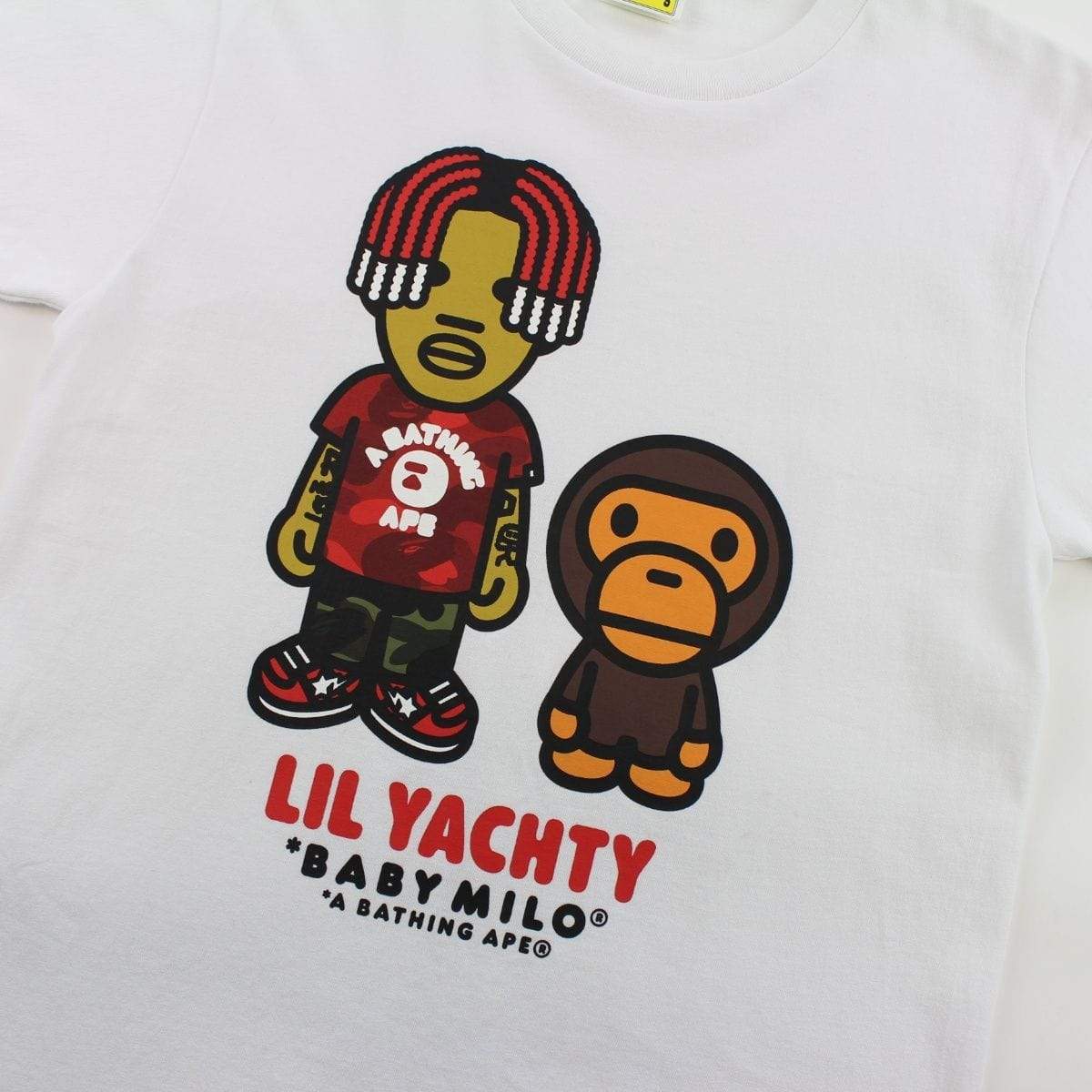 Bape x Lil Yachty Baby Milo Tee White - SaruGeneral
