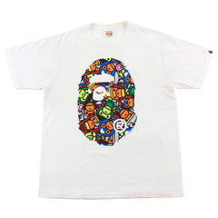 Bape x Marvel Comics Avengers Big Ape Tee White