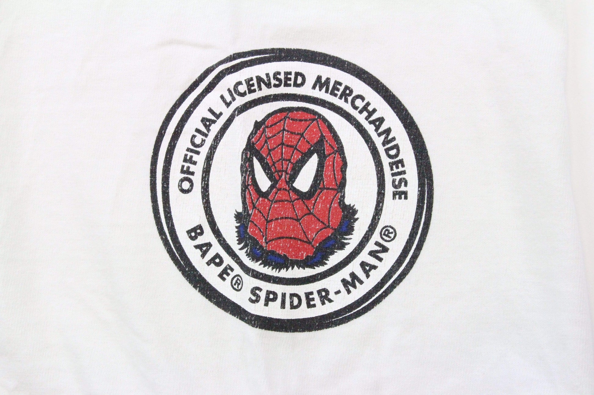 Bape x Marvel Spiderman Tee White - SaruGeneral