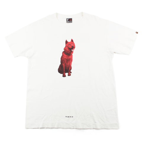 T-shirt Bape x NERD Fly or Die blanc