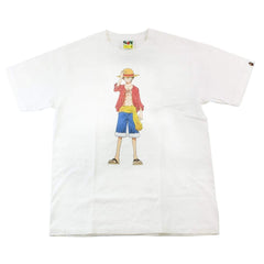 Bape x One Piece Luffy Tee White