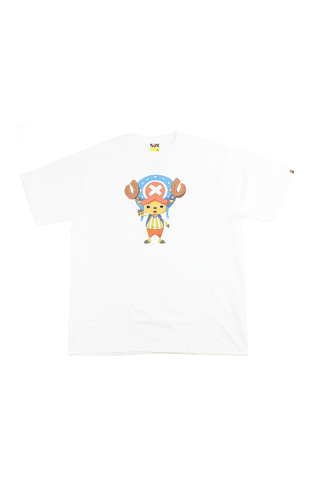 T-shirt Tommy Choppa Bape x One Piece blanc
