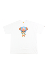 Bape x One Piece Tommy Choppa Tee White