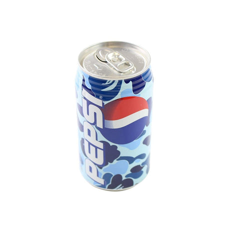 Canette camouflage bleue Bape x Pepsi
