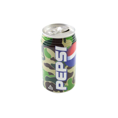 Canette camouflage verte Bape x Pepsi