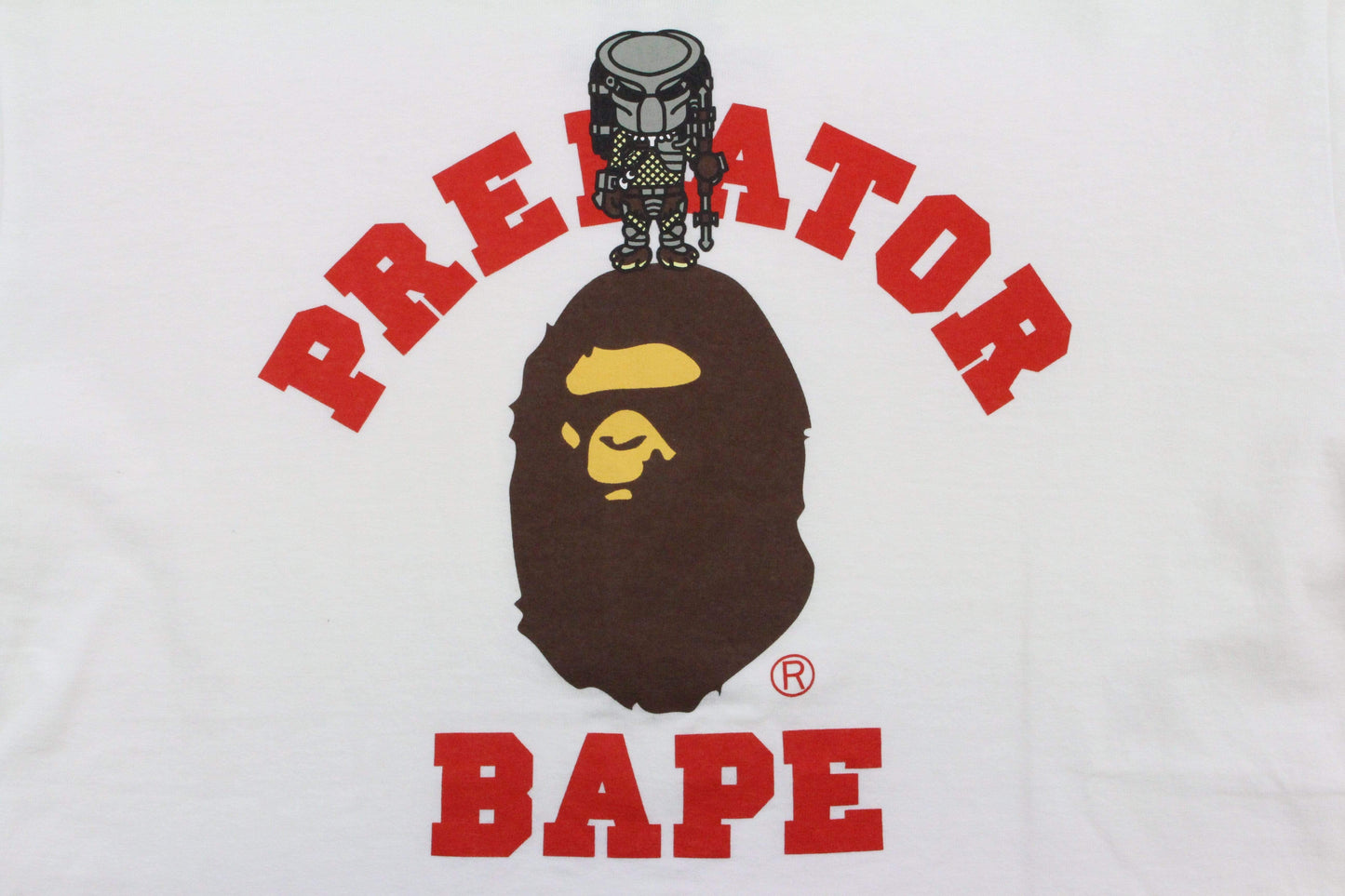 Bape x Predator College Logo LS White - SaruGeneral