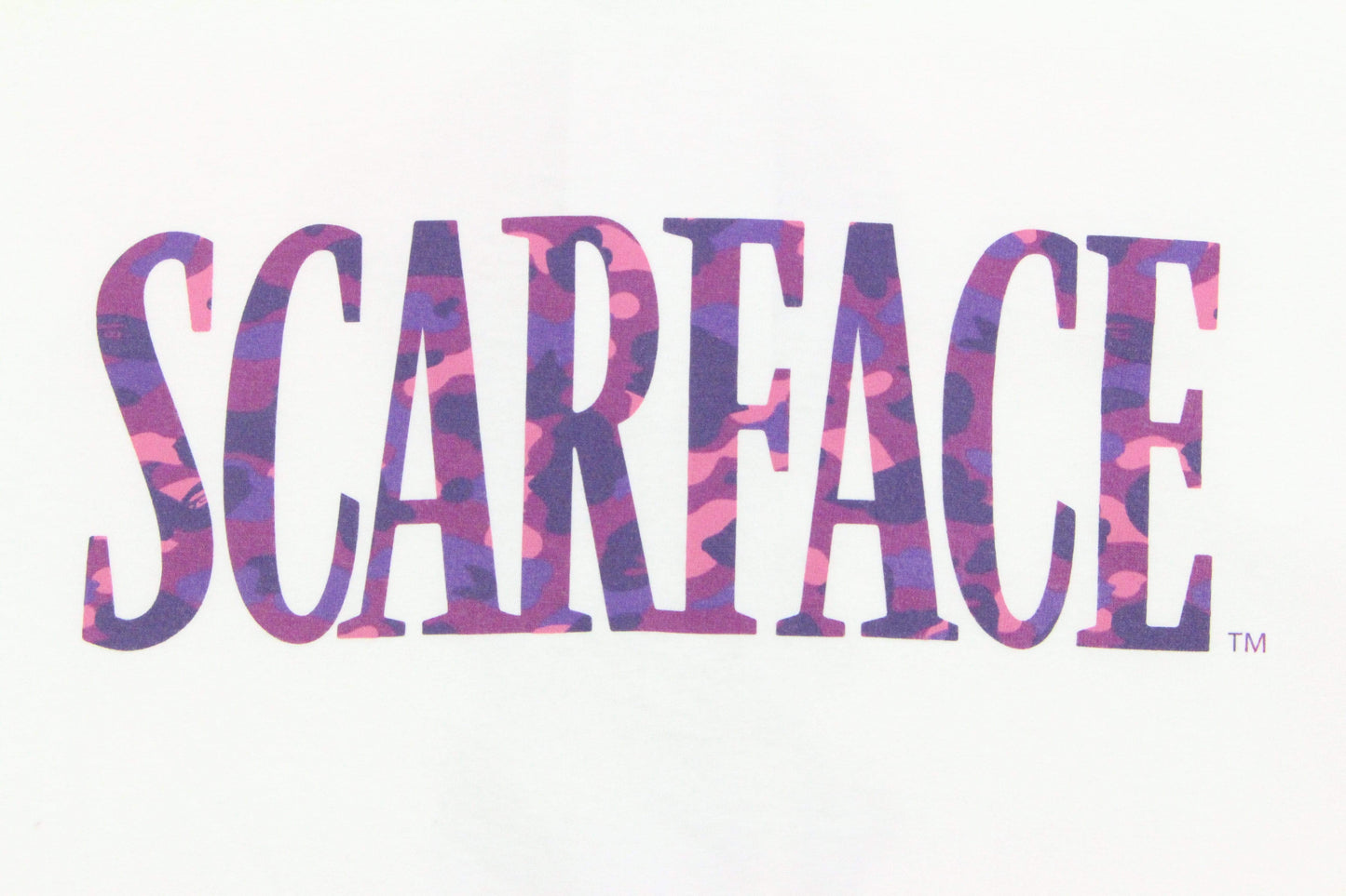 Bape x Scarface Purple Camo Tee White - SaruGeneral