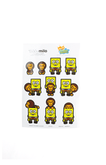 Feuilles d'autocollants Bape x Ghostbusters + Bob l'éponge