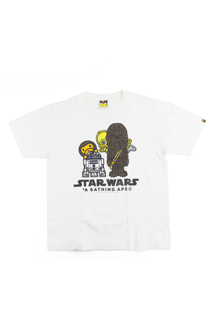 T-shirt Bape x Star Wars Chewy C3PO blanc