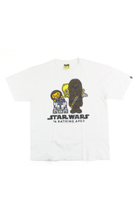 Bape x Star Wars Chewy C3PO Tee White