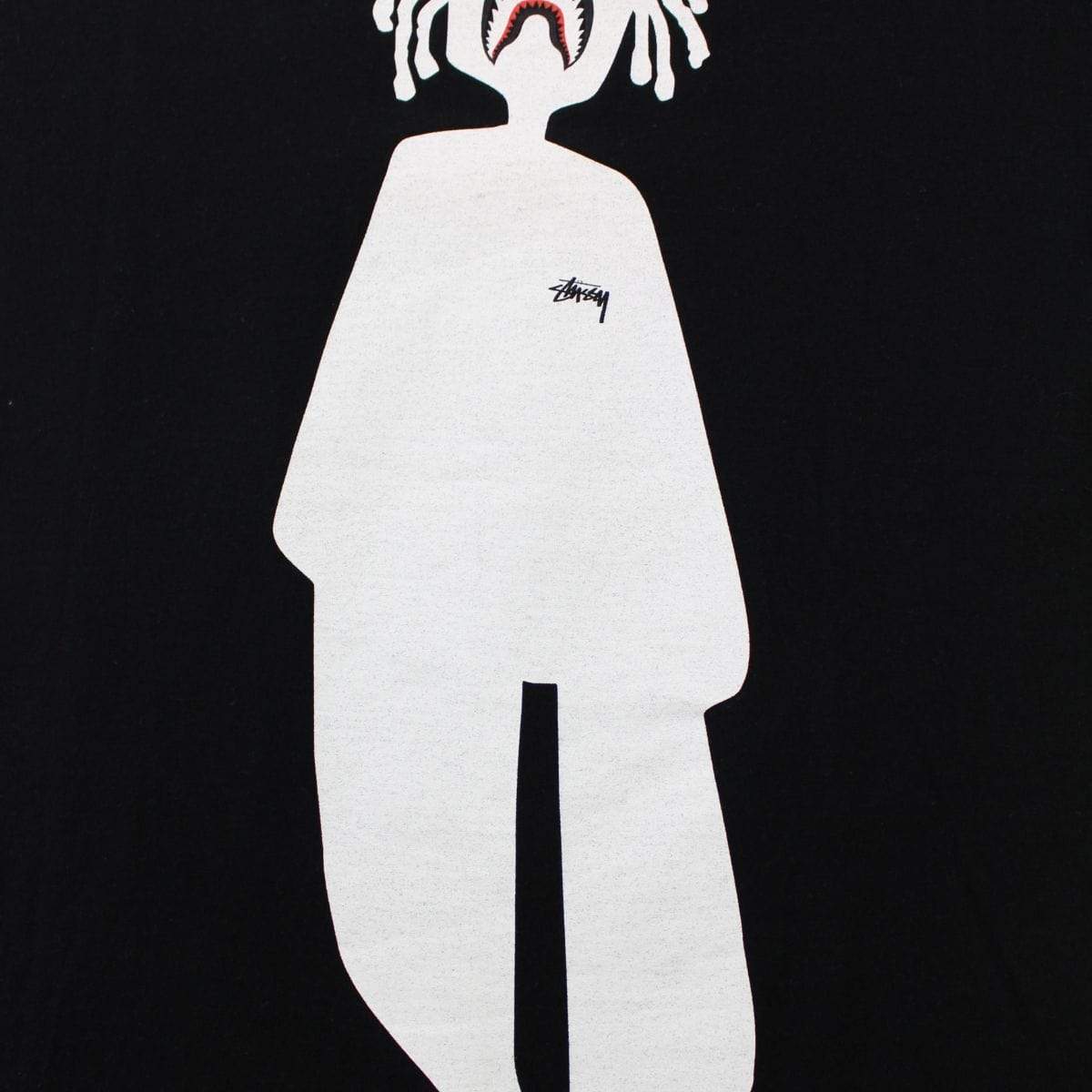 Bape x Stussy Man Tee Black - SaruGeneral