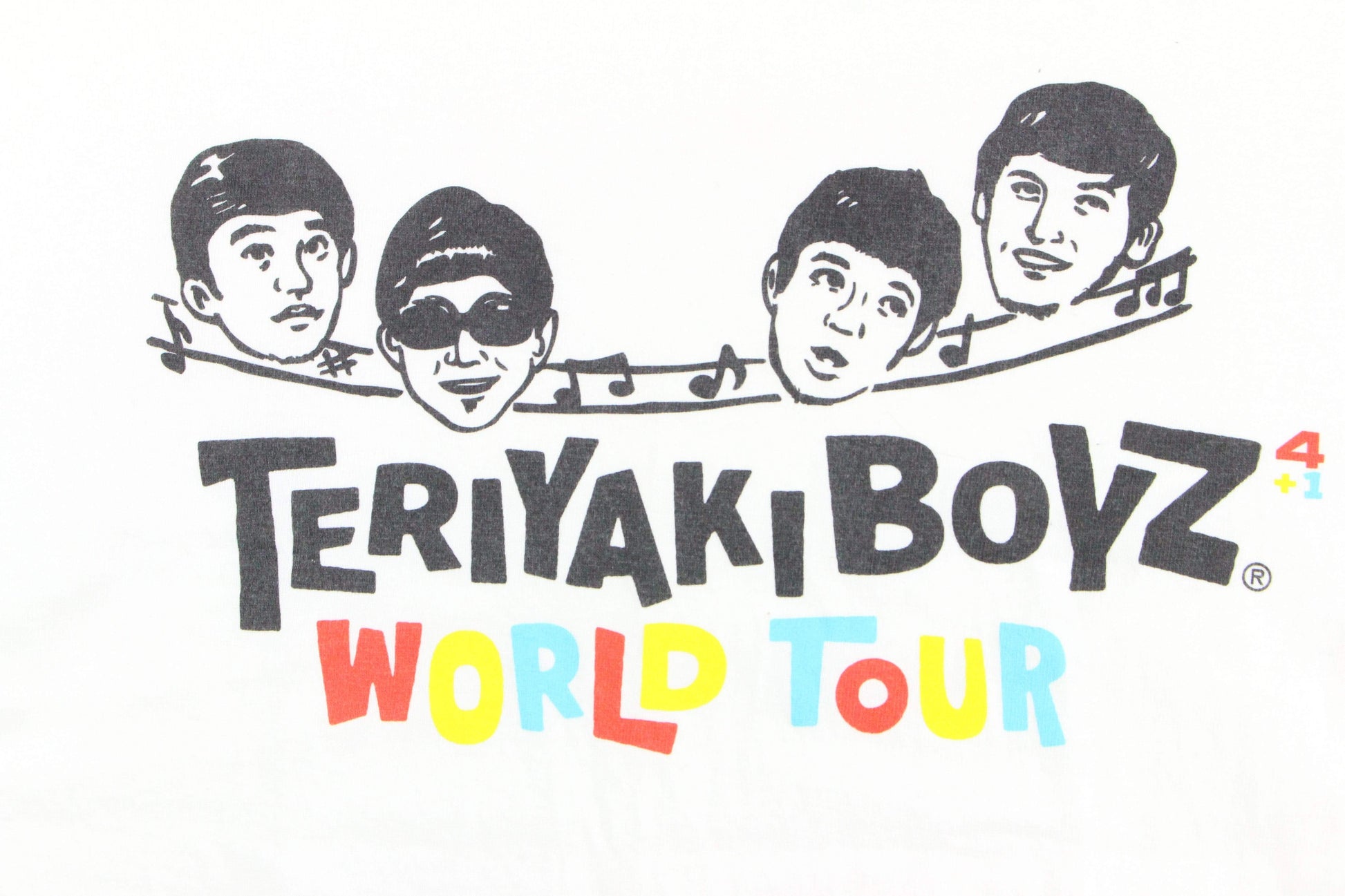 Bape x Teriyaki Boyz World Tour Tee White - SaruGeneral