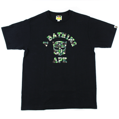 T-shirt Bape x Transformers ABC Green Camo College Logo Noir